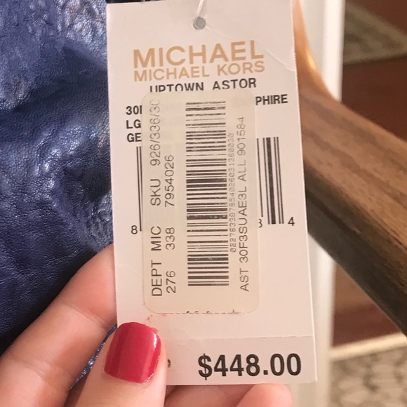 NWT Michael Kors Cobalt Purse - Picture 10 of 10